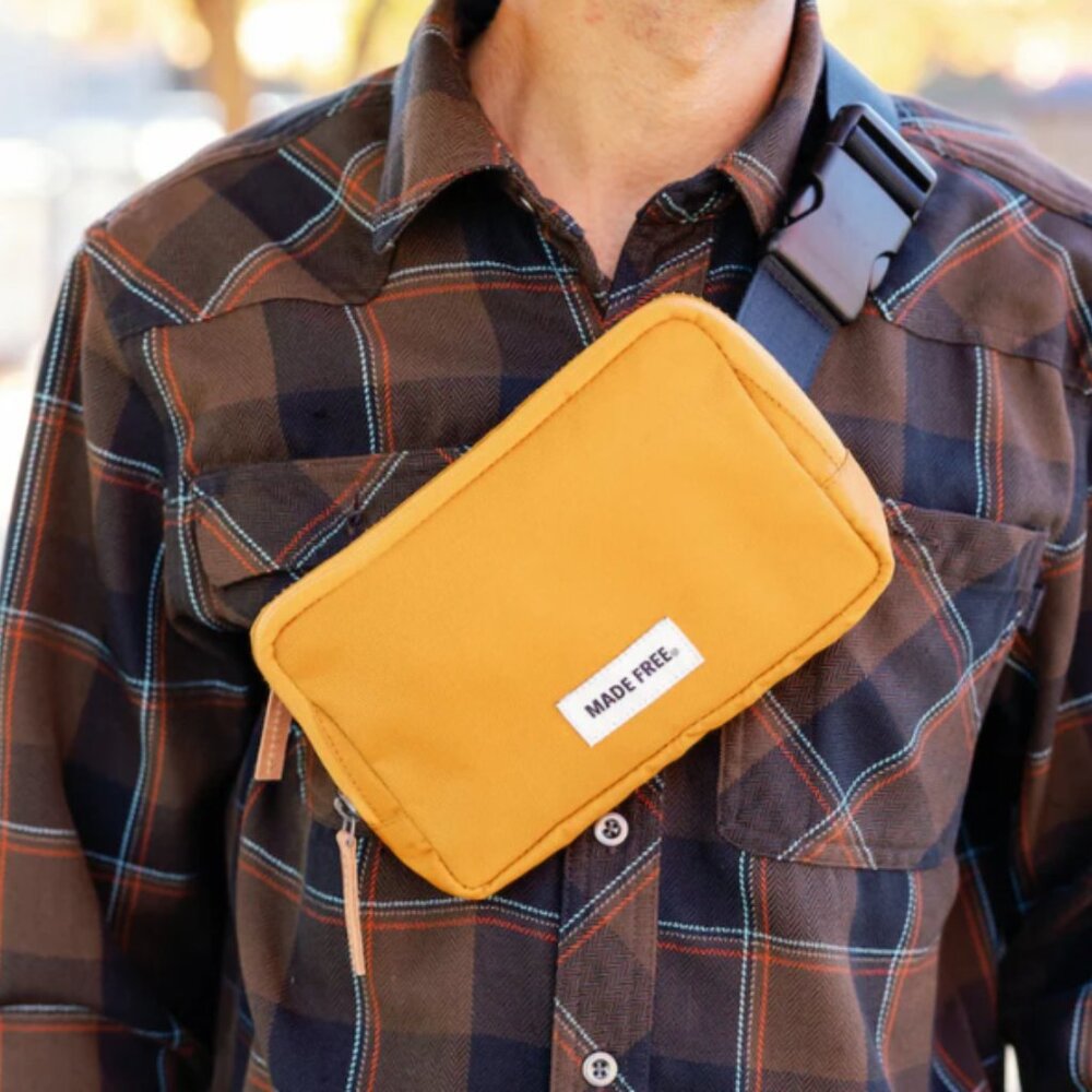 MADE FREE Yellow Crossbody outdoor Bag